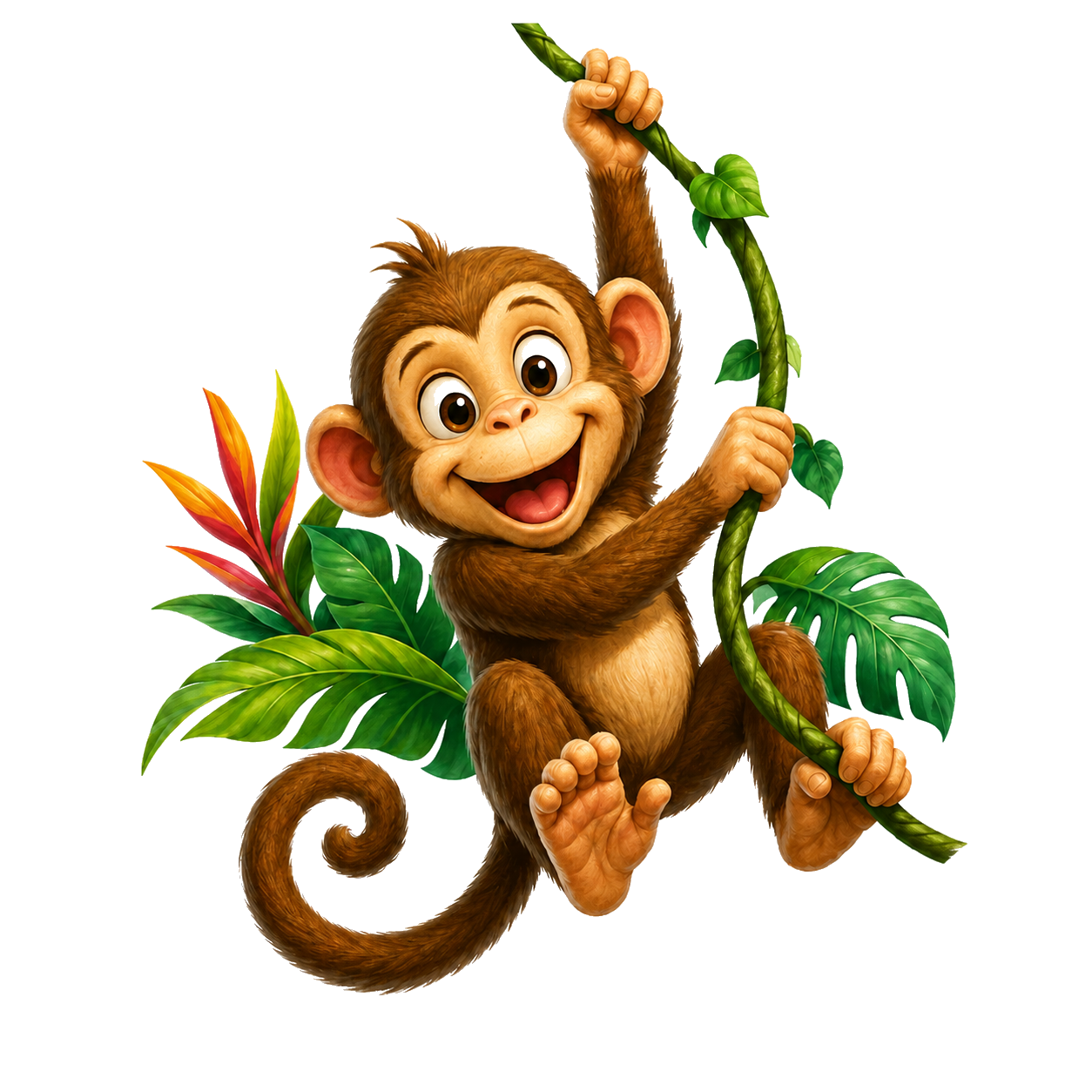 Swinging monkey